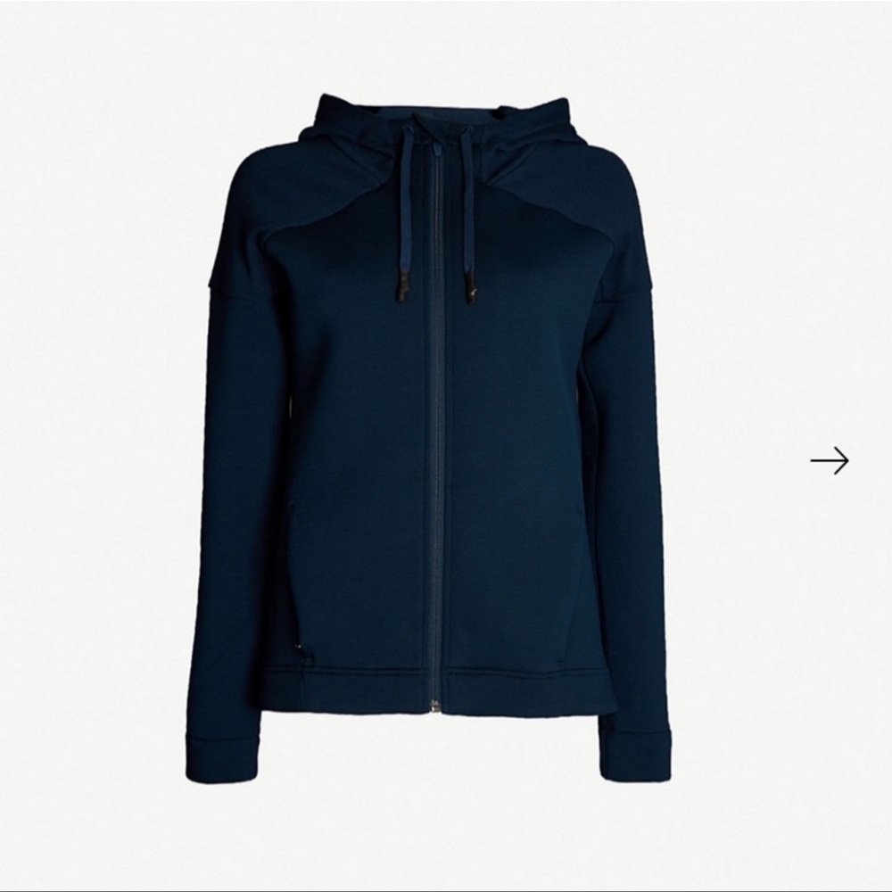 Sweaty Betty Navy Blue Full-Zip Hoodie